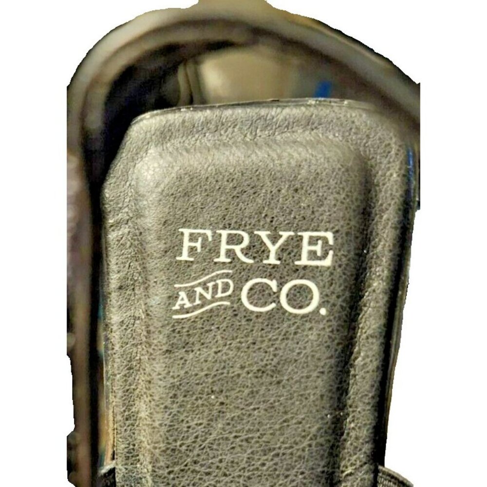 Frye and Co. Cassia Flat Sandals Black Adjustable Strap Size 6 M - Picture 8 of 9